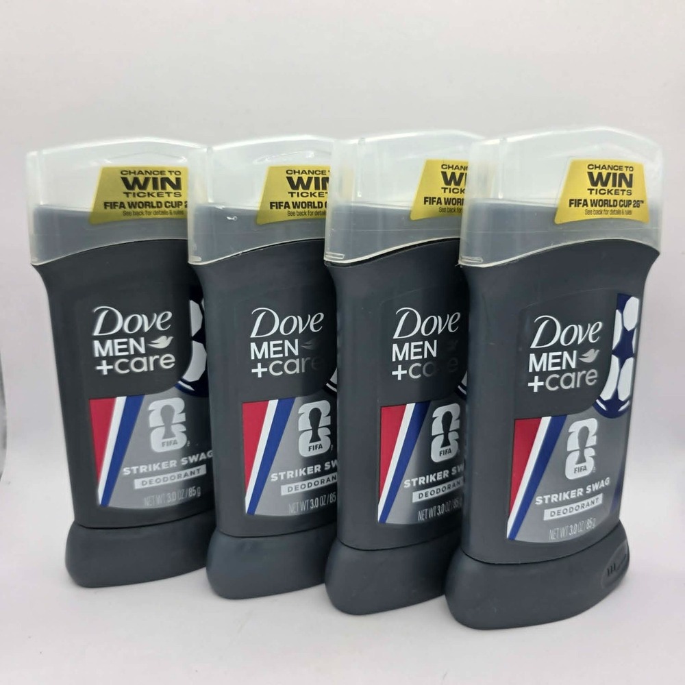 Dove Men+Care Deodorant Striker Swag FIFA World Cup Edition Soccer New (4 Pack)